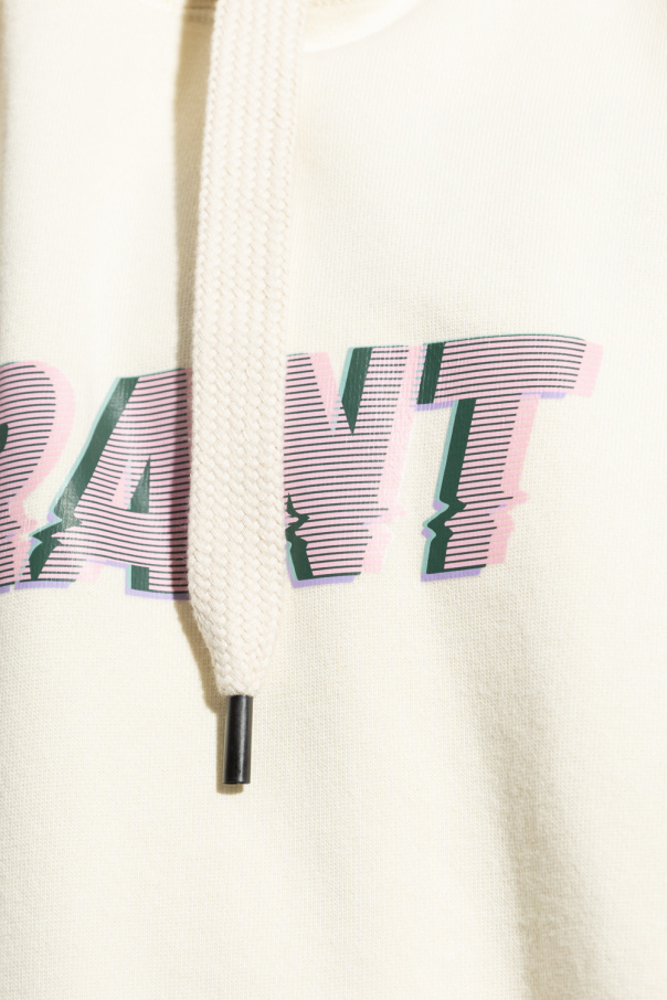 VIP【関税送料無料】希少 Marant Miley hoodie MARANT Miley logo-print Hoodie | Neutrals | FARFETCH ID